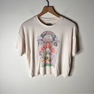 AE Tailgate Led Zeppelin Cream Graphic Tee  Large Boxy Casual Comfy Band Shirt